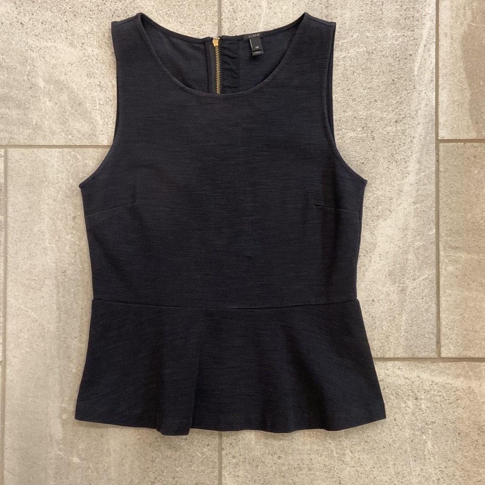 JCREW Peplum Top, Size XS